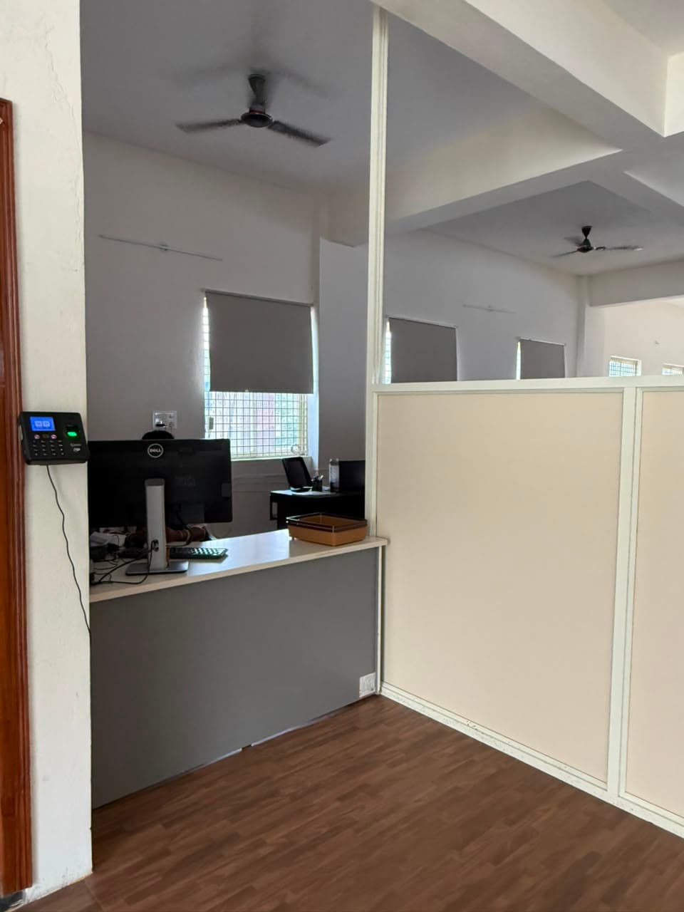 Reception area inside the EvoGenix office